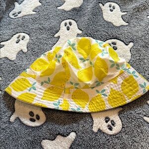 Y2K Vintage Lemon Print Bucket Hat